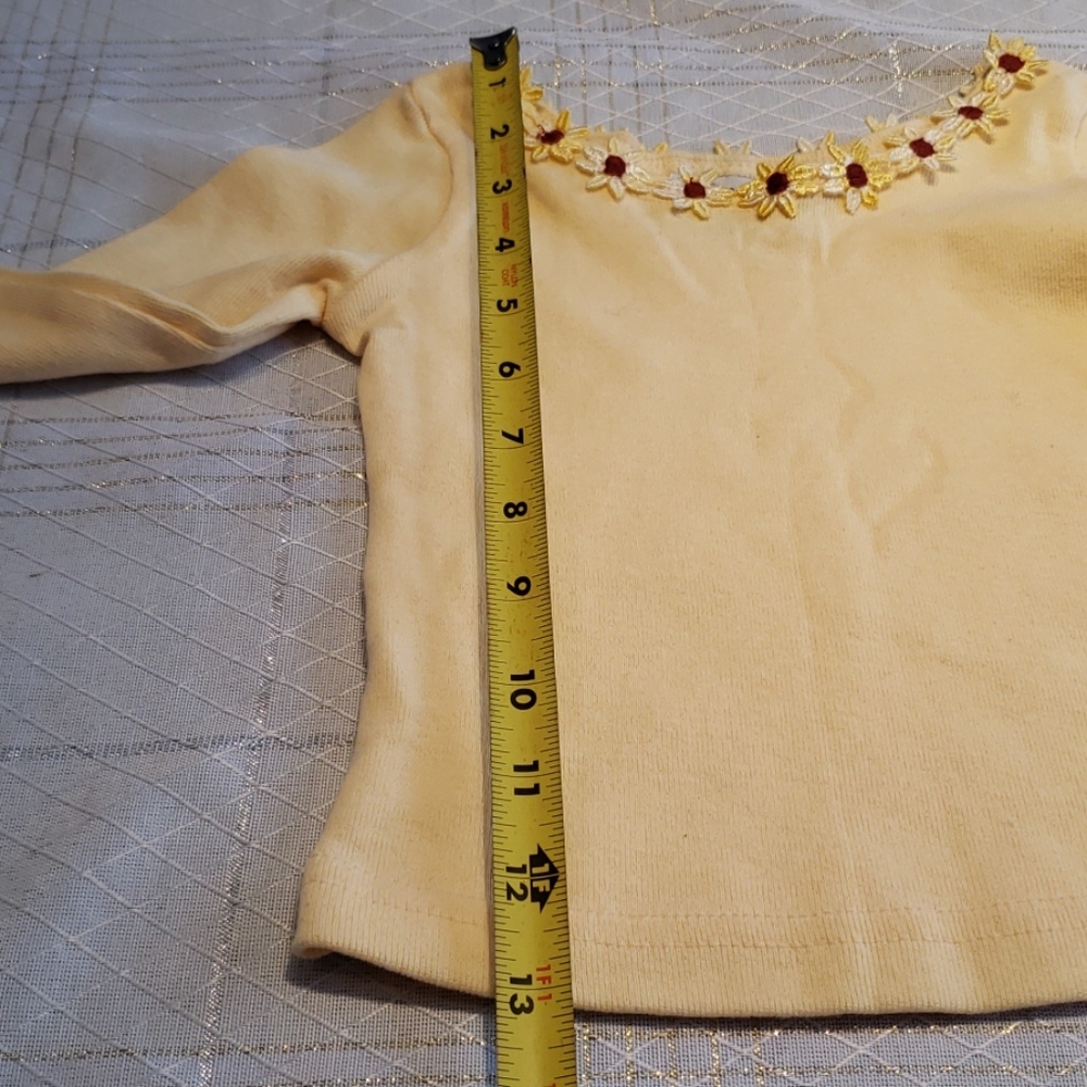 Girls 2T NEW Top Shirt Long Sleeve Tee Embroidered - Picture 10 of 11